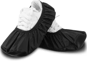 2 Pcs Reusable Shoe Covers Bowling Shoe Covers Bowling Polyester Shoes Cover Protector Accessories for Men Women Sports Game Supplies Indoor Bowlings Enthusiasts Black Size 14.5 5.1 Inches PVC