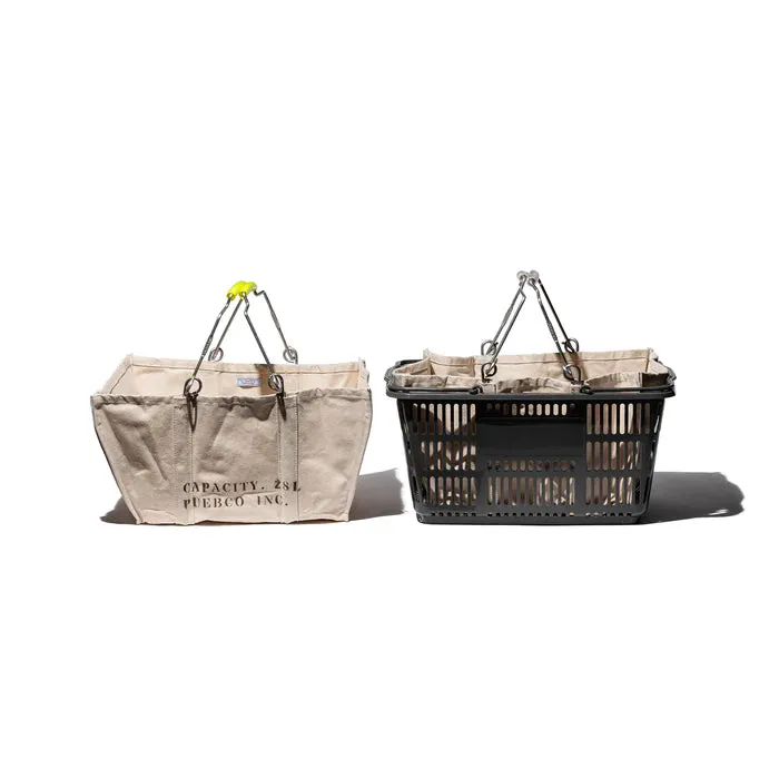 ACCORDION MARKET BASKET YELLOW HANDLE
