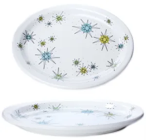 ATOMIC OVAL DINNER PLATE