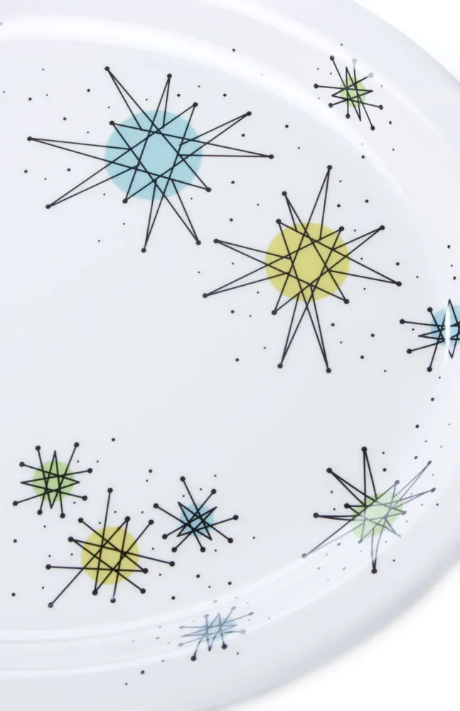 ATOMIC OVAL DINNER PLATE