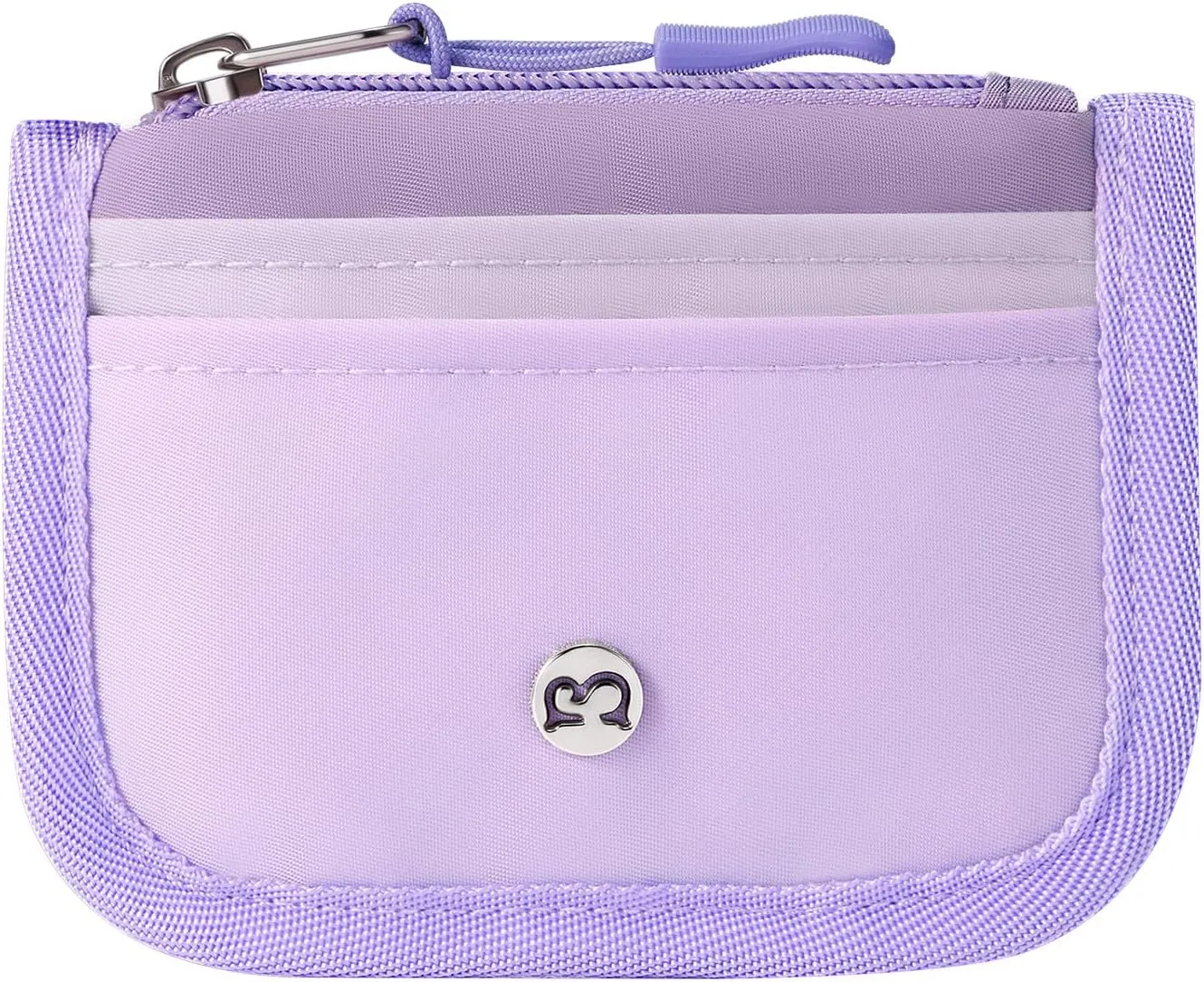 Babysun Mini Rfid Card Holder Slim Wallet with Change Zipper Pocket/3 Crad Slots/Key Ring, Small Wallet Thin Credit Card Wallet for Women & Men