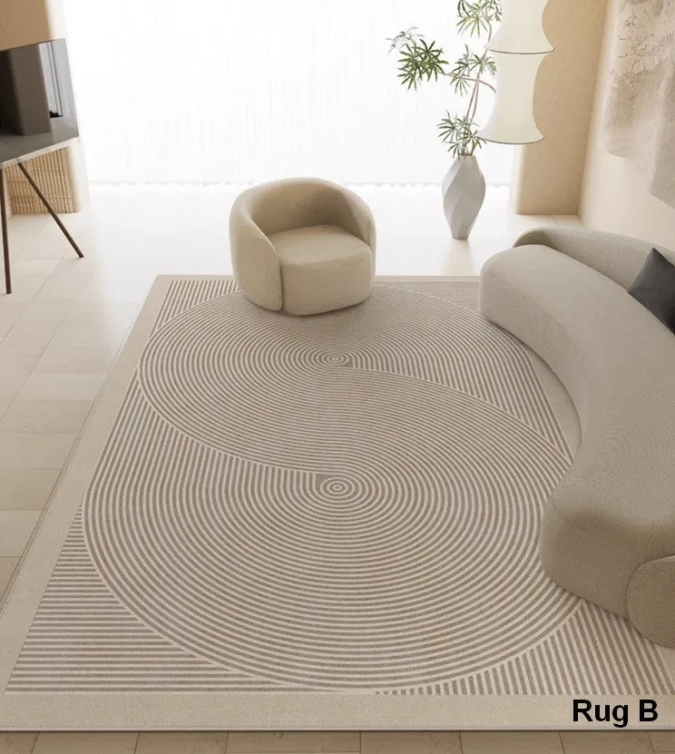 Bedroom Modern Rugs, Modern Living Room Area Rugs, Soft Modern Rugs under Coffee Table, Modern Rugs for Dining Room Table, Geometric Floor Carpets