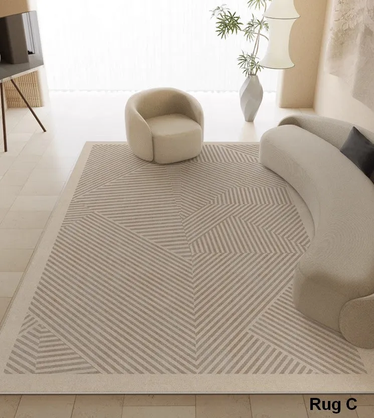 Bedroom Modern Rugs, Modern Living Room Area Rugs, Soft Modern Rugs under Coffee Table, Modern Rugs for Dining Room Table, Geometric Floor Carpets