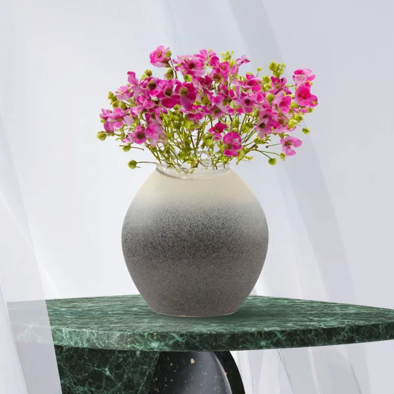 Ceramic Oval Vase - Centerpiece - Modern Design - Eclectic - Modern Elegance - Traditional Decor - M