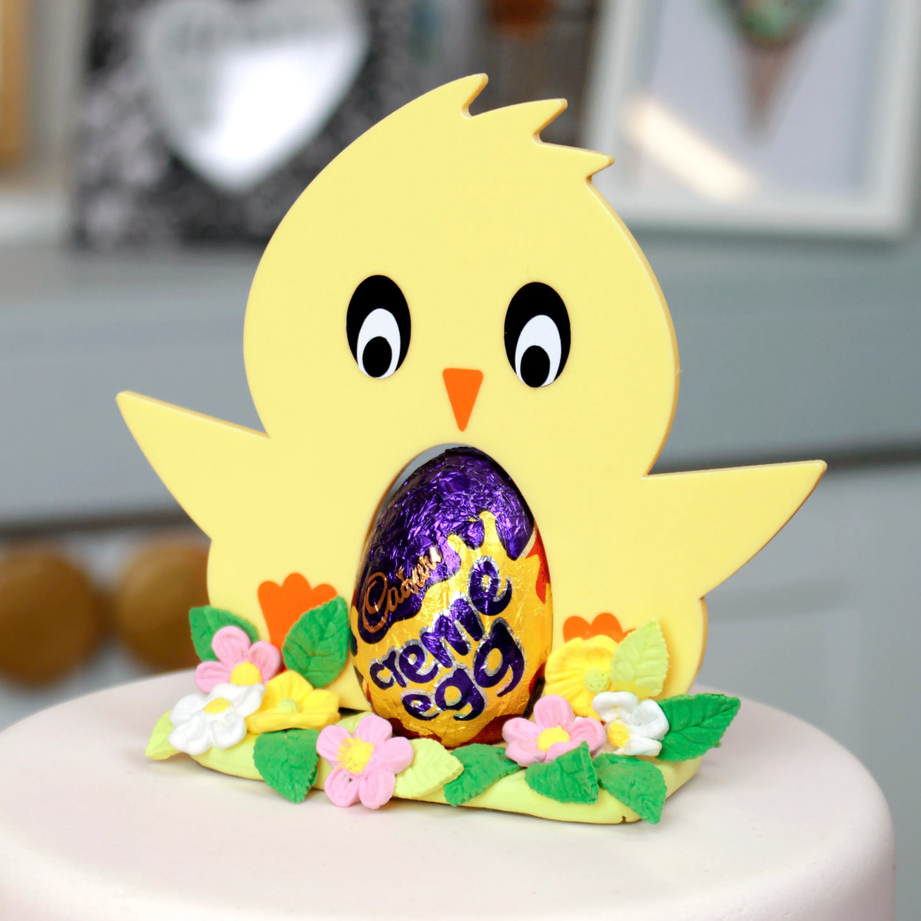 Chick Acrylic Egg Holder and Base