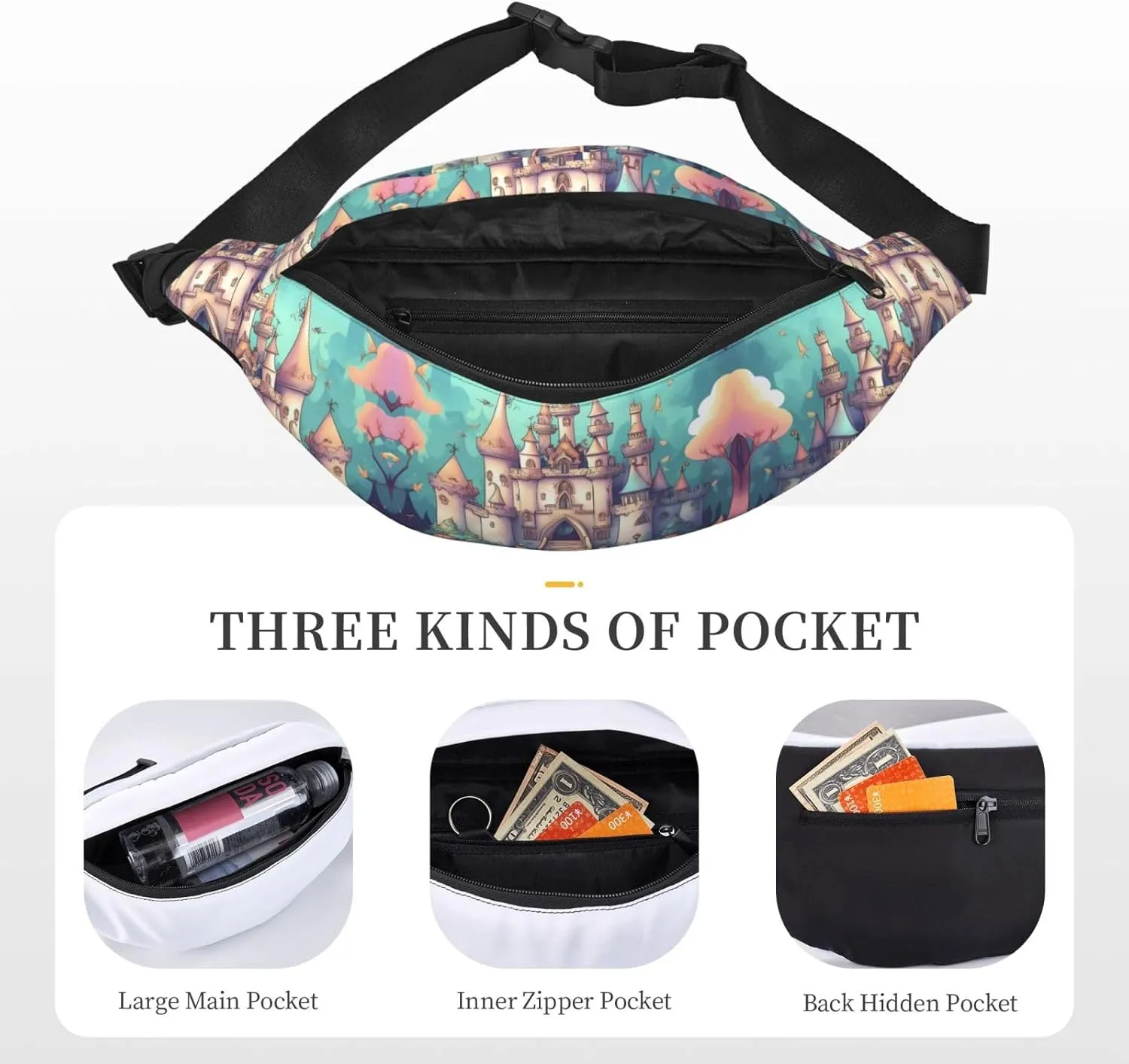 Classical castle Fashion Crossbody Appearance High capacity outdoor with Adjustable Comfortable Work Leisure Versatile