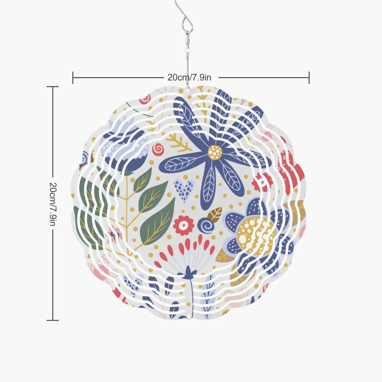 Flower Frenzy Wind Spinner