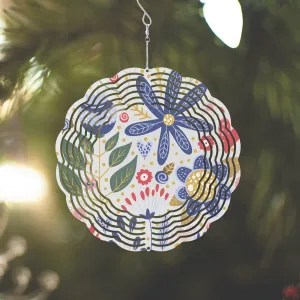 Flower Frenzy Wind Spinner