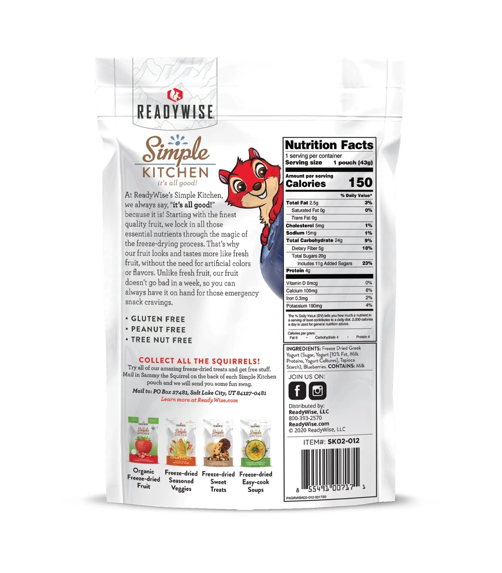 Freeze-Dried Blueberries & Yogurt - 6 Pack