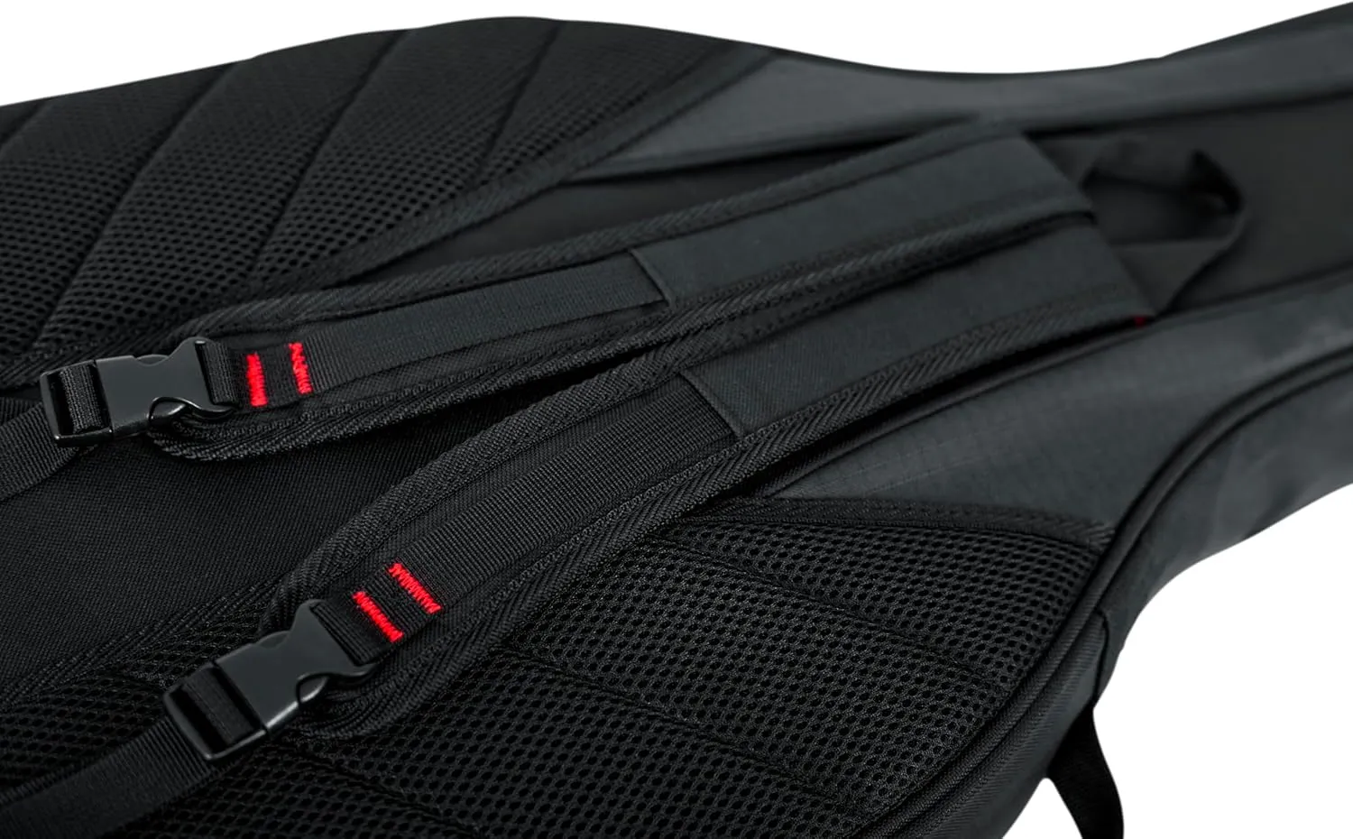 Gator Cases 4G Series Gig Bag For Two Electric Guitars With Adjustable Backpack Straps, Fits Two Stratocaster and Telecaster Style Electric Guitars (GB-4G-ELEC 2X)