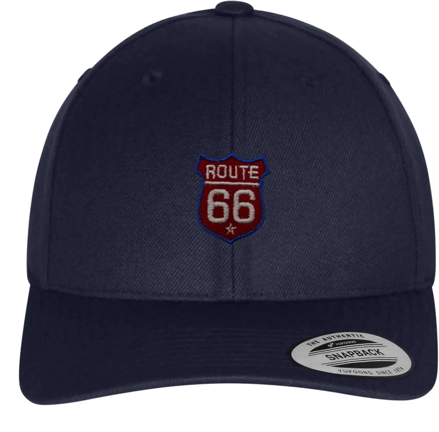 JPAK Route 66 Curved Bill Snapback Outdoor Cap Roadtrip Highway 66