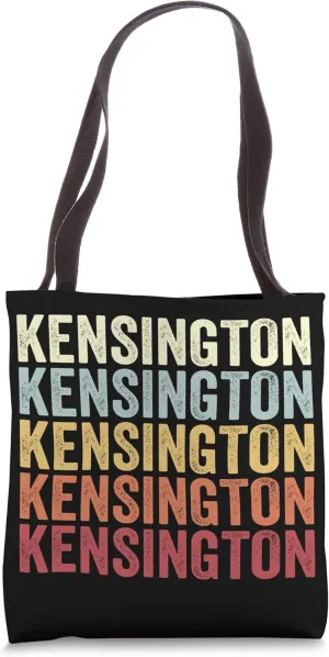 Kensington New Hampshire Kensington NH Retro Vintage Text Tote Bag