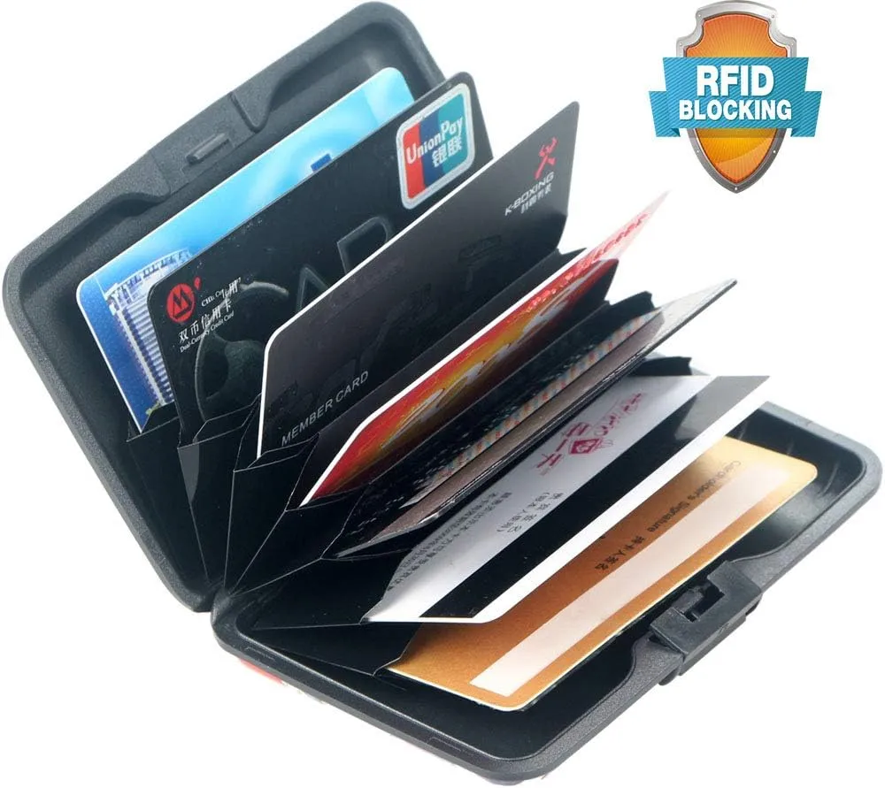 Mini RFID Aluminum Wallet Slim Credit Card Case Business Cards Wallet Metal ID Case Credit Cards Holder for Women Men
