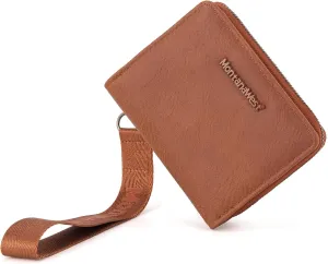 Montana West Small Wallet Woman with a Detachable Wristlet Brown Women's Wallet with Rfid Blocking Lining Minimalist Lightweight & Easy to Carry