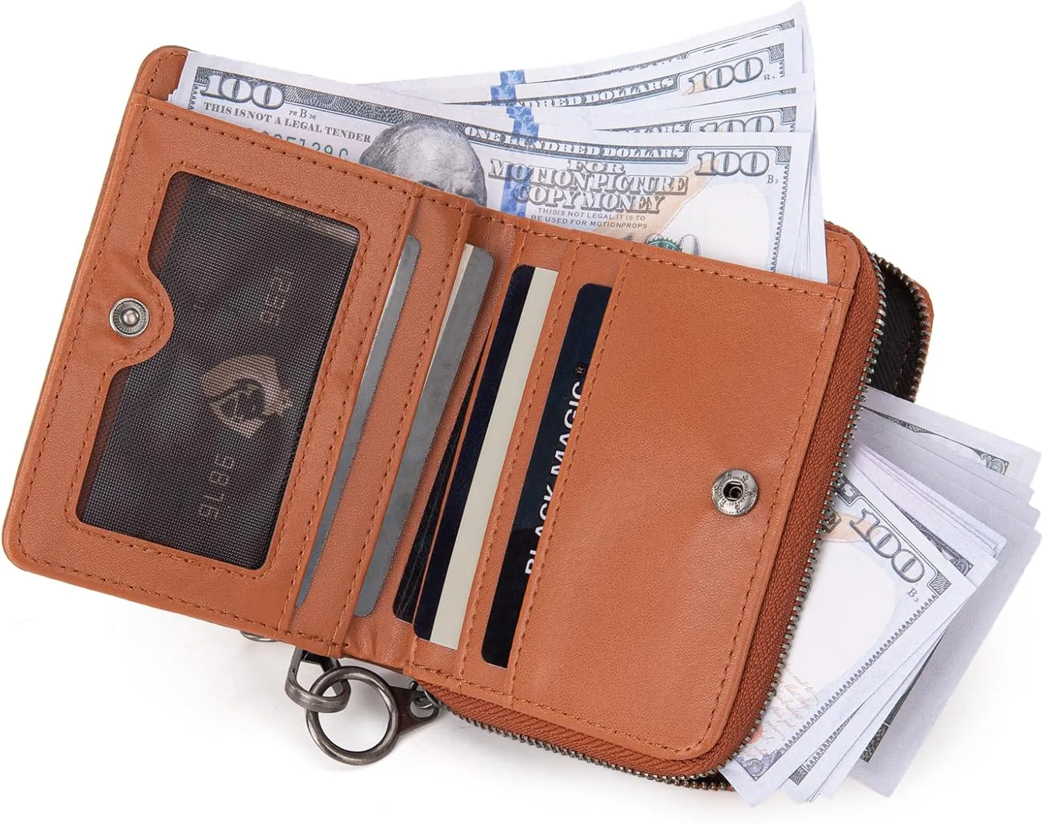 Montana West Small Wallet Woman with a Detachable Wristlet Brown Women's Wallet with Rfid Blocking Lining Minimalist Lightweight & Easy to Carry