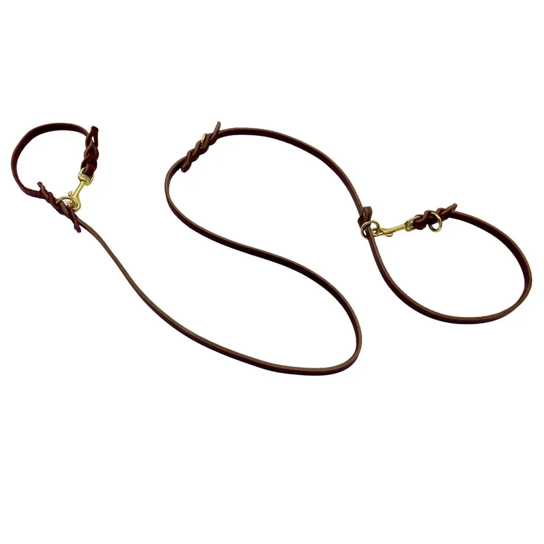 Multifunctional Leather Dog Leash