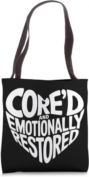 Pilates Mental Health Cored & Emotionally Restored Tote Bag