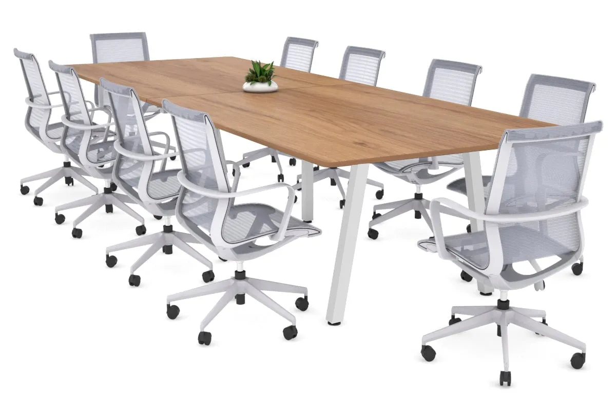 Quadro A Legs Modern Boardroom Table - Rounded Corners [3200L x 1100W with Rounded Corners] (Copy)