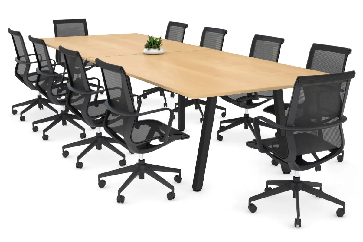 Quadro A Legs Modern Boardroom Table - Rounded Corners [3200L x 1100W with Rounded Corners] (Copy)