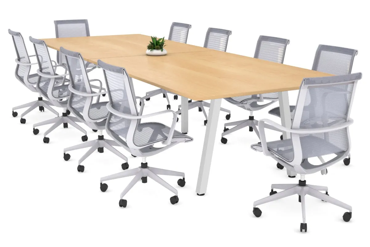 Quadro A Legs Modern Boardroom Table - Rounded Corners [3200L x 1100W with Rounded Corners] (Copy)