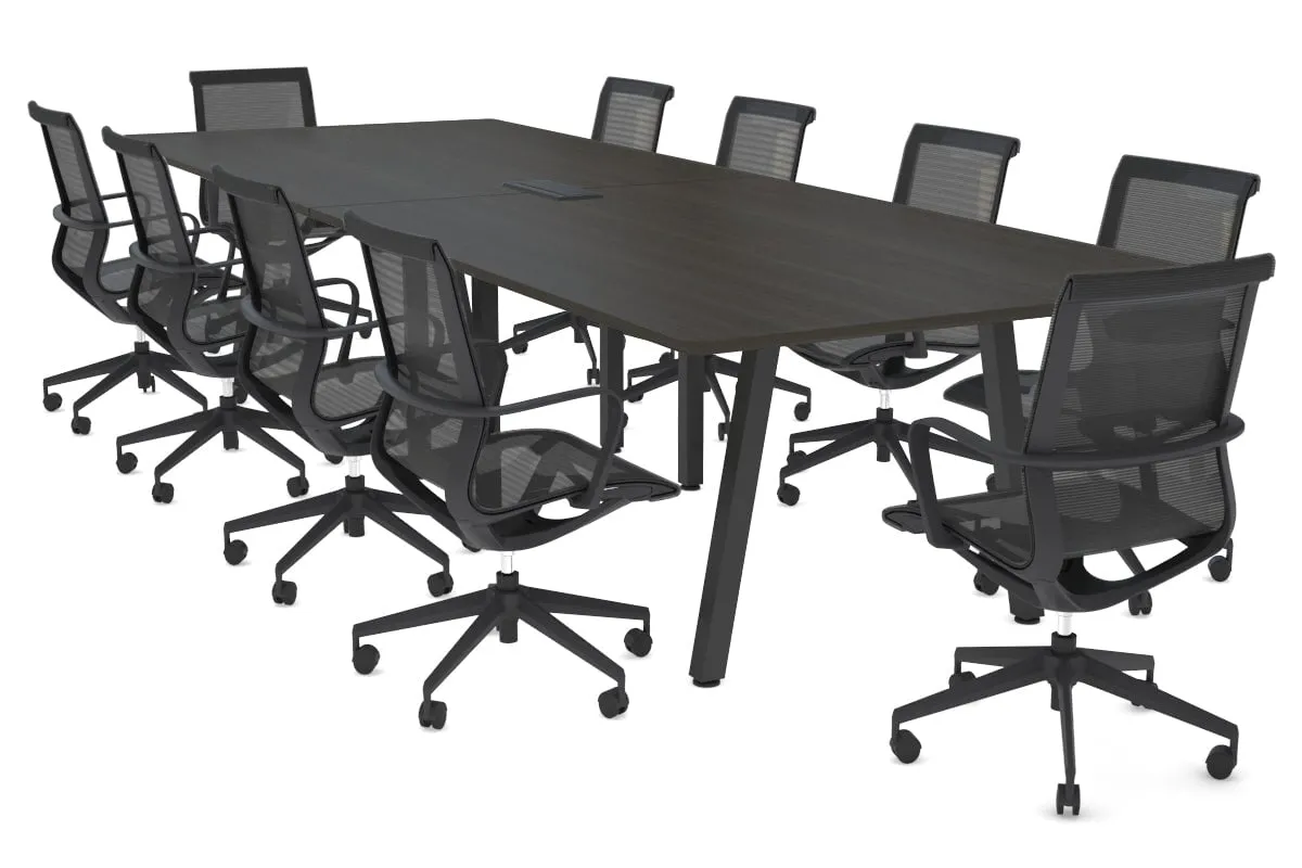 Quadro A Legs Modern Boardroom Table - Rounded Corners [3200L x 1100W with Rounded Corners] (Copy)