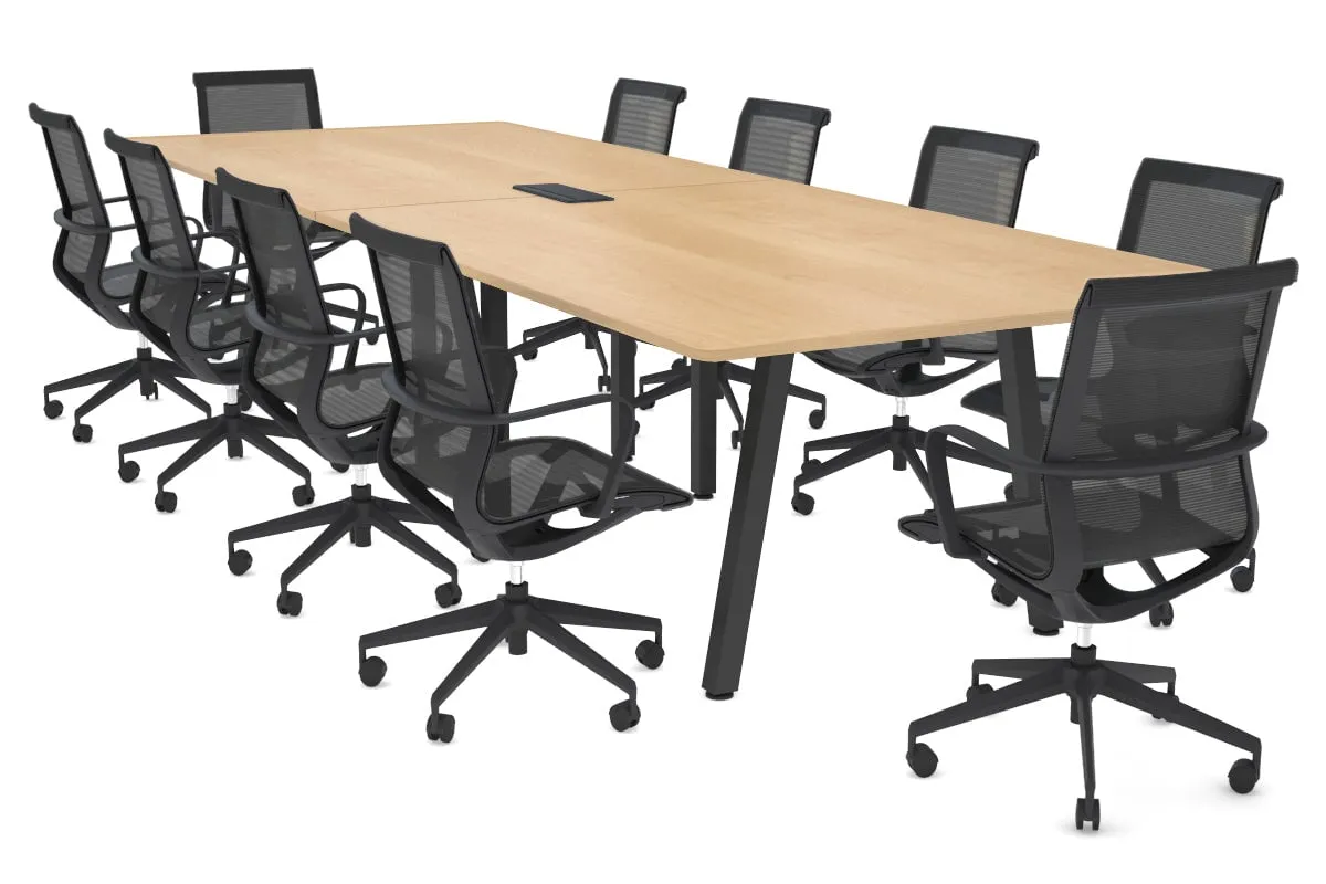 Quadro A Legs Modern Boardroom Table - Rounded Corners [3200L x 1100W with Rounded Corners] (Copy)