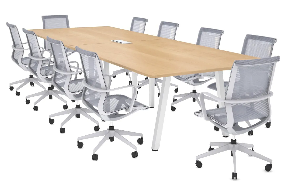 Quadro A Legs Modern Boardroom Table - Rounded Corners [3200L x 1100W with Rounded Corners] (Copy)