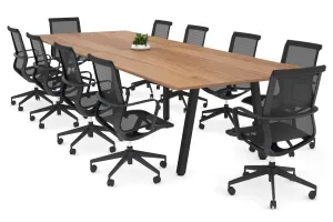 Quadro A Legs Modern Boardroom Table - Rounded Corners [3200L x 1100W with Rounded Corners] (Copy)