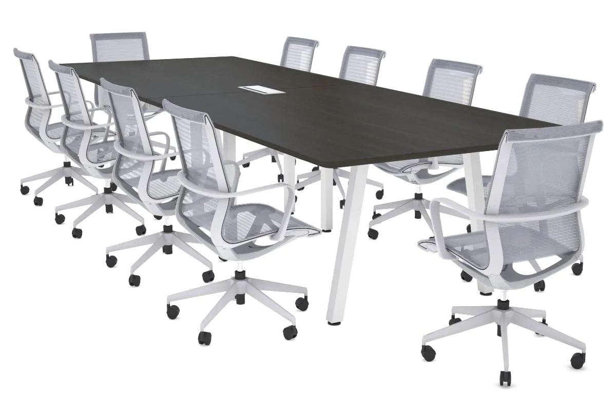 Quadro A Legs Modern Boardroom Table - Rounded Corners [3200L x 1100W with Rounded Corners] (Copy)
