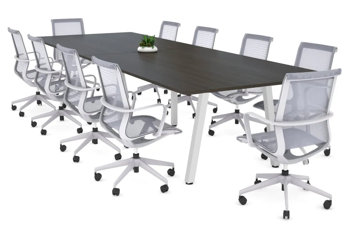 Quadro A Legs Modern Boardroom Table - Rounded Corners [3200L x 1100W with Rounded Corners] (Copy)