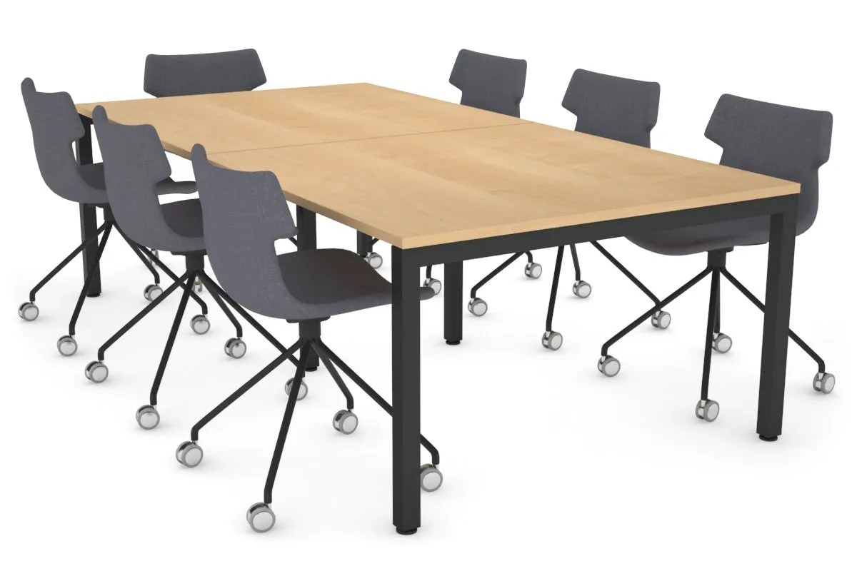 Quadro Square Legs Modern Boardroom Table [2400L x 1200W]