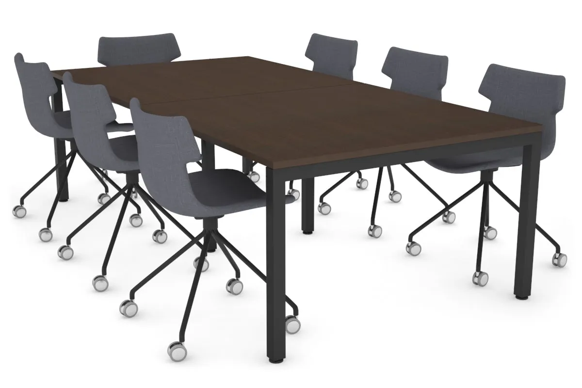 Quadro Square Legs Modern Boardroom Table [2400L x 1200W]