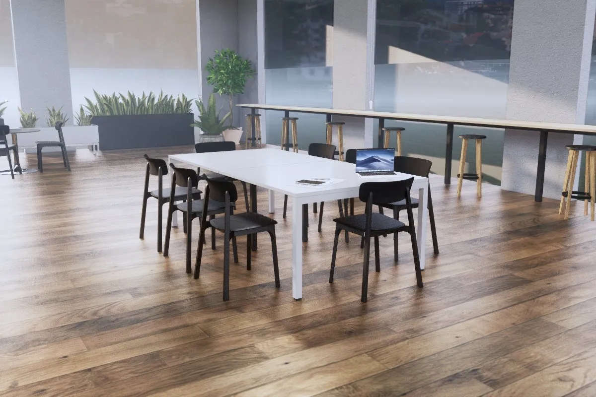 Quadro Square Legs Modern Boardroom Table [2400L x 1200W]