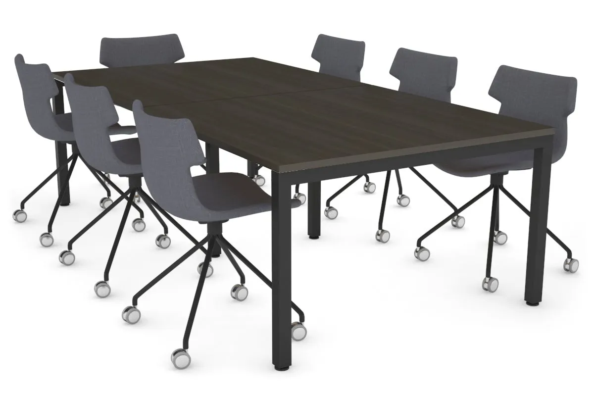 Quadro Square Legs Modern Boardroom Table [2400L x 1200W]