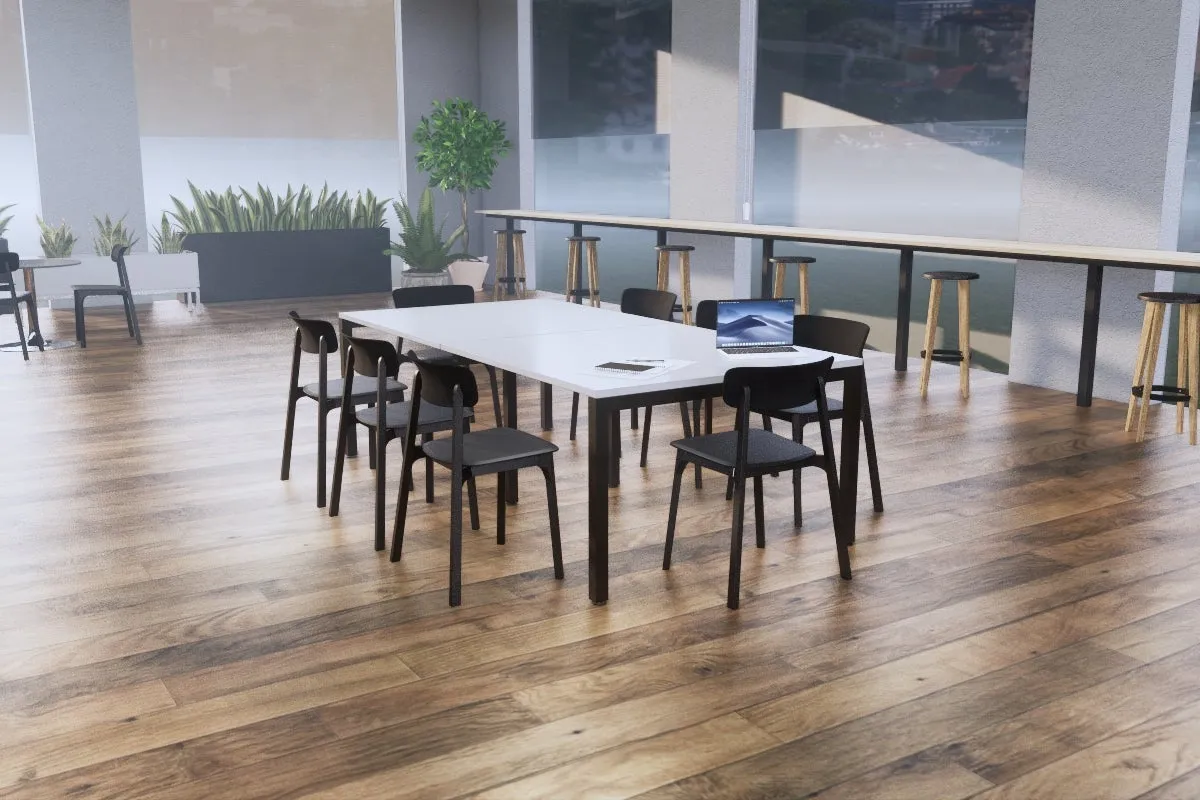 Quadro Square Legs Modern Boardroom Table [2400L x 1200W]