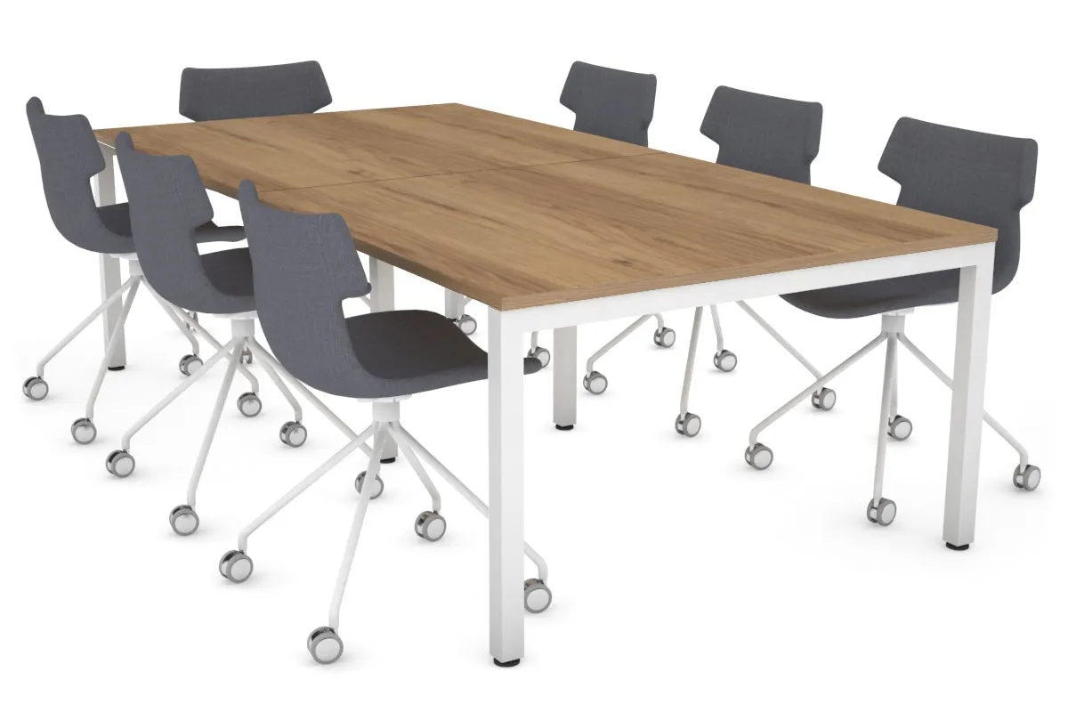Quadro Square Legs Modern Boardroom Table [2400L x 1200W]