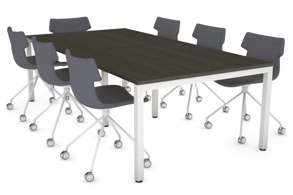 Quadro Square Legs Modern Boardroom Table [2400L x 1200W]