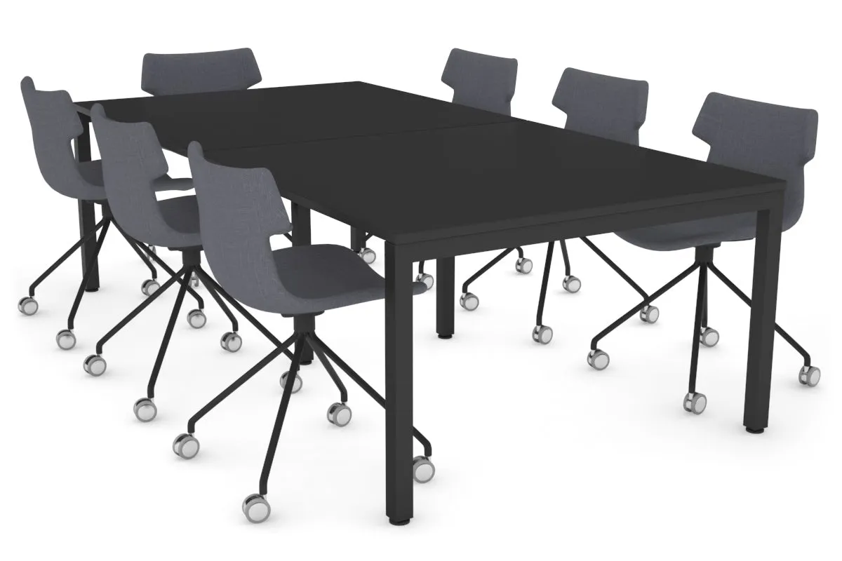 Quadro Square Legs Modern Boardroom Table [2400L x 1200W]