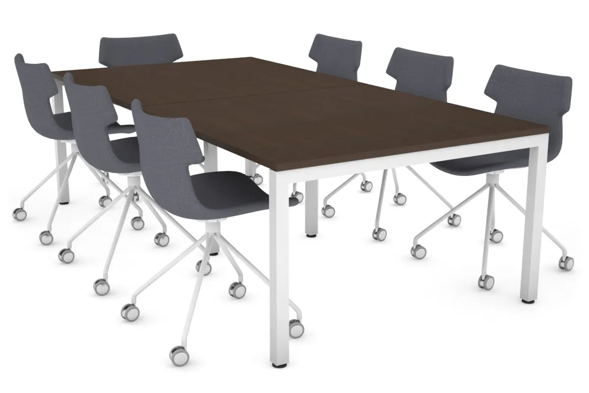 Quadro Square Legs Modern Boardroom Table [2400L x 1200W]