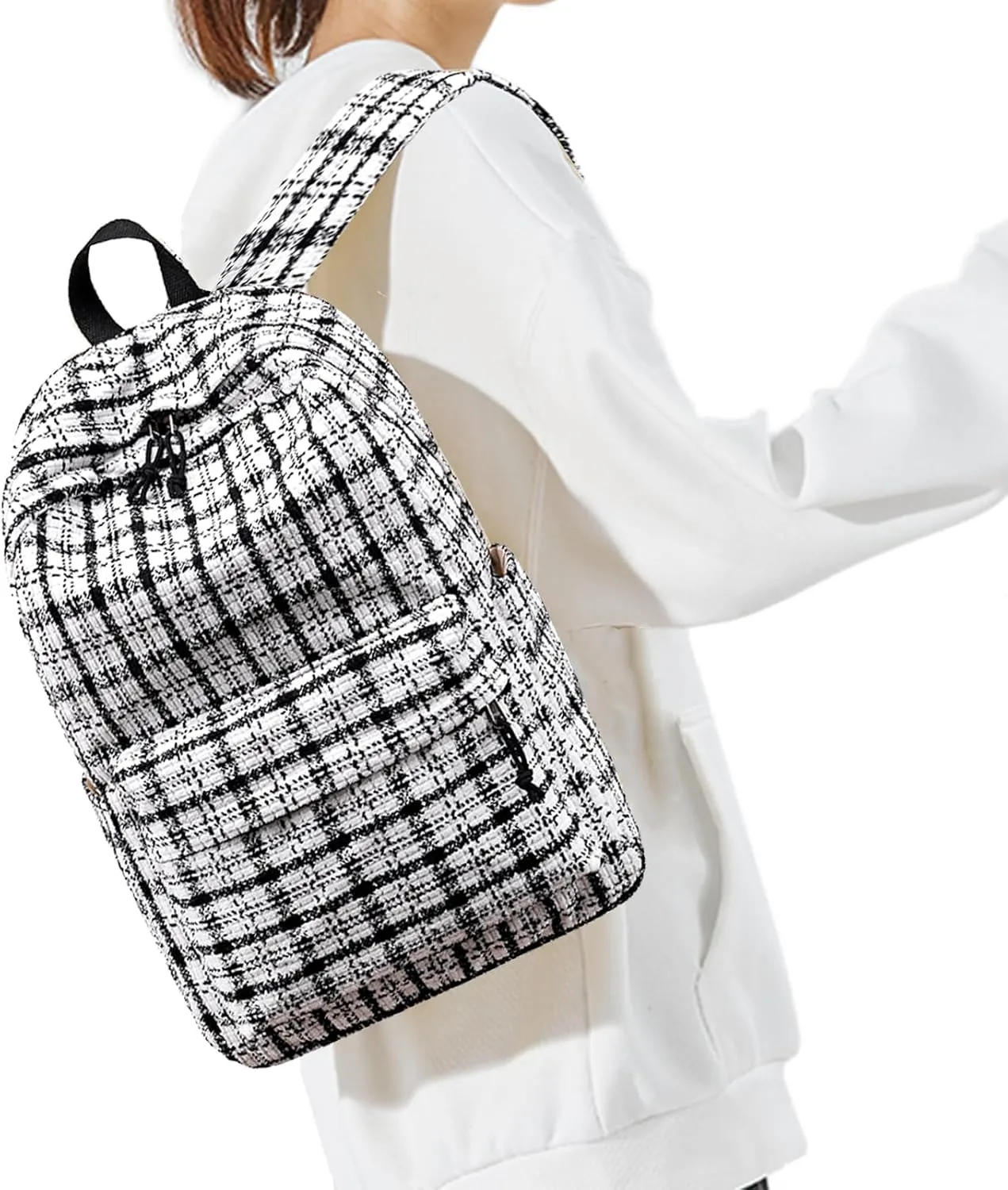 School Backpack for Teens Large Corduroy Bookbag Lightweight Girls Boys Casual High School College 17 inch Laptop Travel Bag