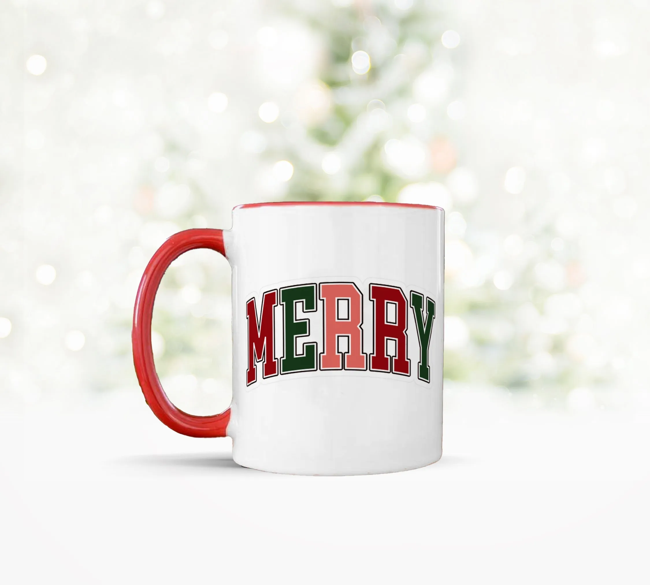 Simple cute "MERRY" mug super simple Christmas mug gifts